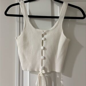 White crop top